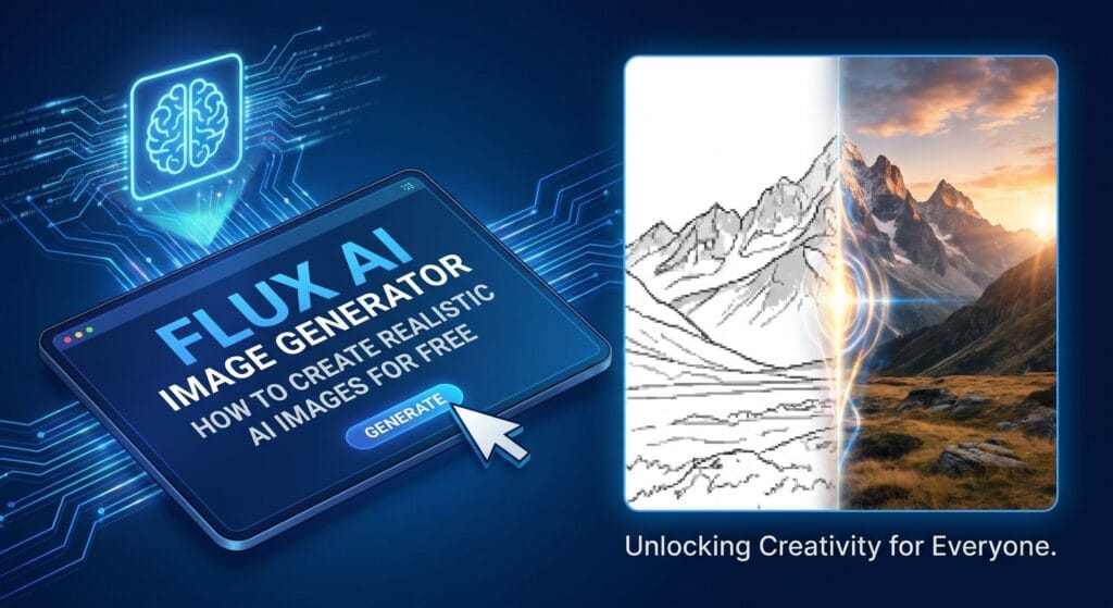 Flux AI Image Generator interface 2026 - AIToolPower tutorial